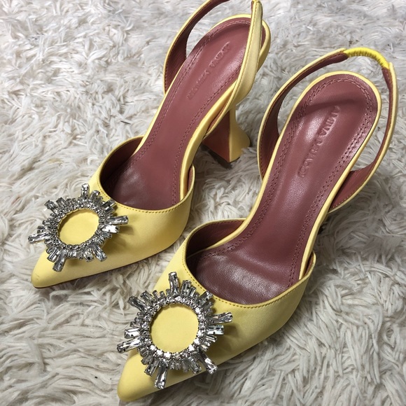 NEW Amina Muaddi Begum Slingback heels - Picture 4 of 11
